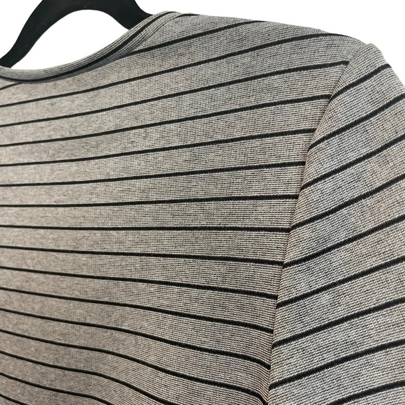 ZARA Trafaluc Striped Short Sleeve Scoop Neck Shirt Dress Women's Size Medium - Picture 6 of 7